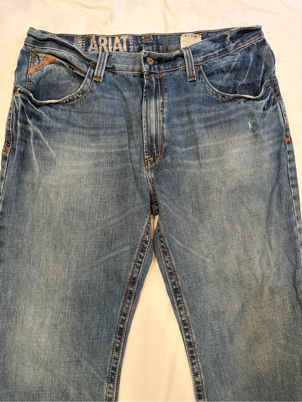 Ariat Denim Jeans Men's 36x30 Blue Med Wash 100% Cotton